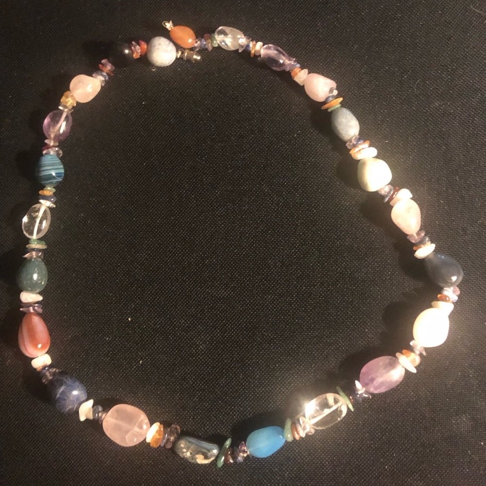 Vintage Multi-Color Beaded Gemstone Necklace- $30 or $25 w/offer